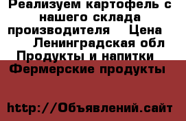 Реализуем картофель с нашего склада производителя. › Цена ­ 16 - Ленинградская обл. Продукты и напитки » Фермерские продукты   